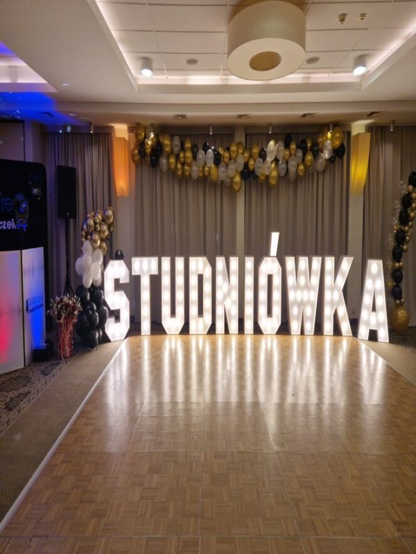 Písmeno D – svíticí dekorace LED s žárovkami na akce a svatby