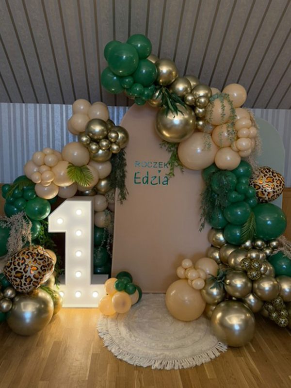 Číslice 1 – svíticí dekorace LED s žárovkami na narozeniny, výročí a eventy